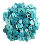 Bali Blue Buttons in Mason Jar