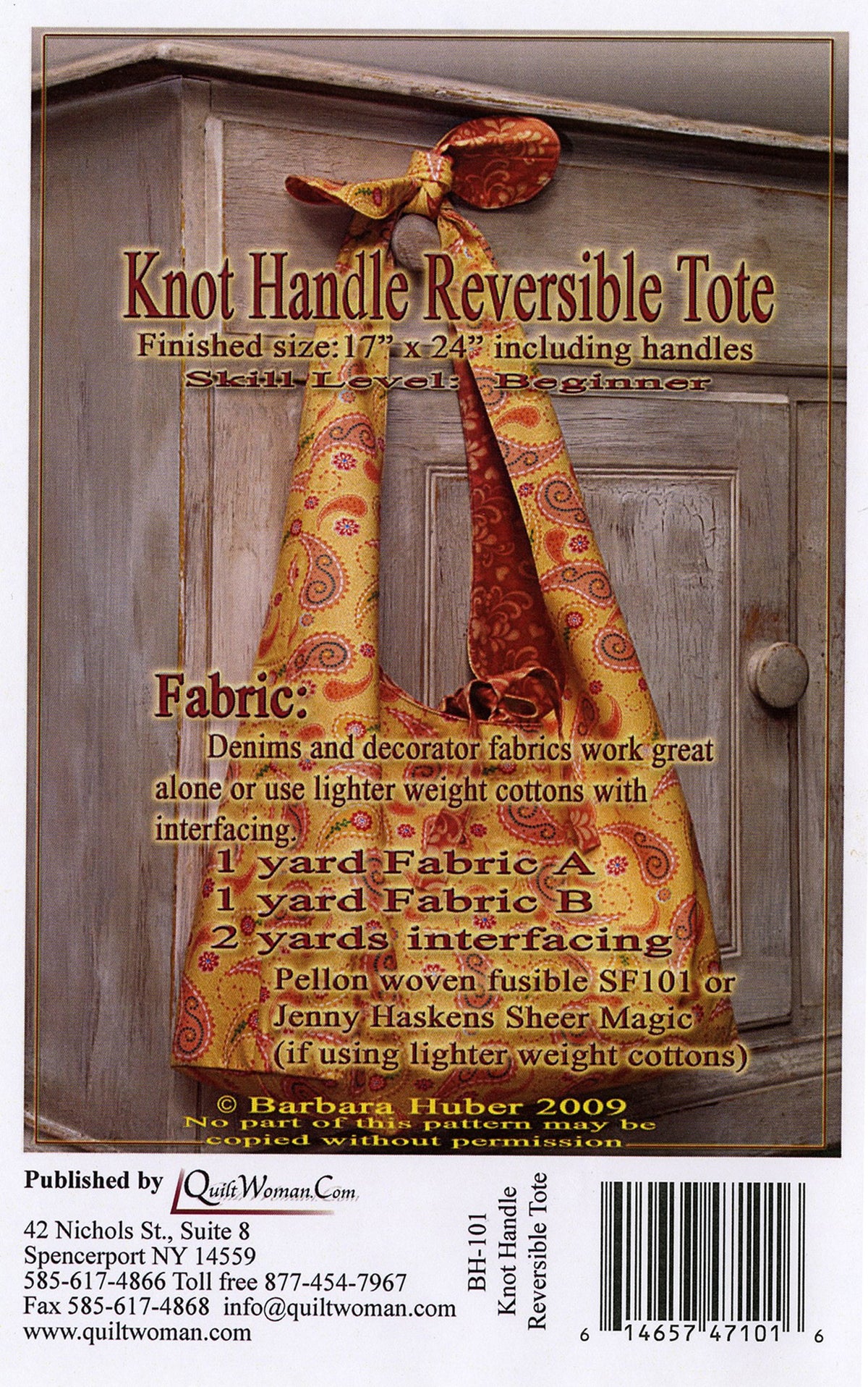 Knot Handle Reversible Tote