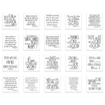 20 Precut Bible Verse Quilt Squares 3-1/2in