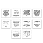10 Precut Bible Verse Quilt Squares 3-1/2in