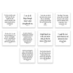10 Precut Bible Verse Quilt Squares 5in