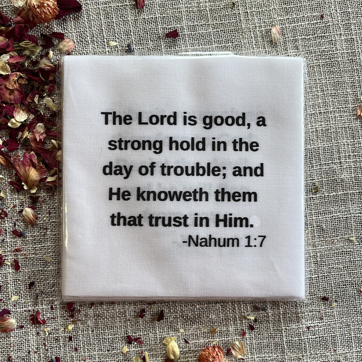 26 Precut Bible Verse Quilt Squares 3-1/2in