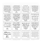 16 Precut Baby-themed Bible Verse Quilt Squares 5in