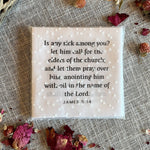 30 Precut Healing-themed Bible Verse Quilt Squares 5in
