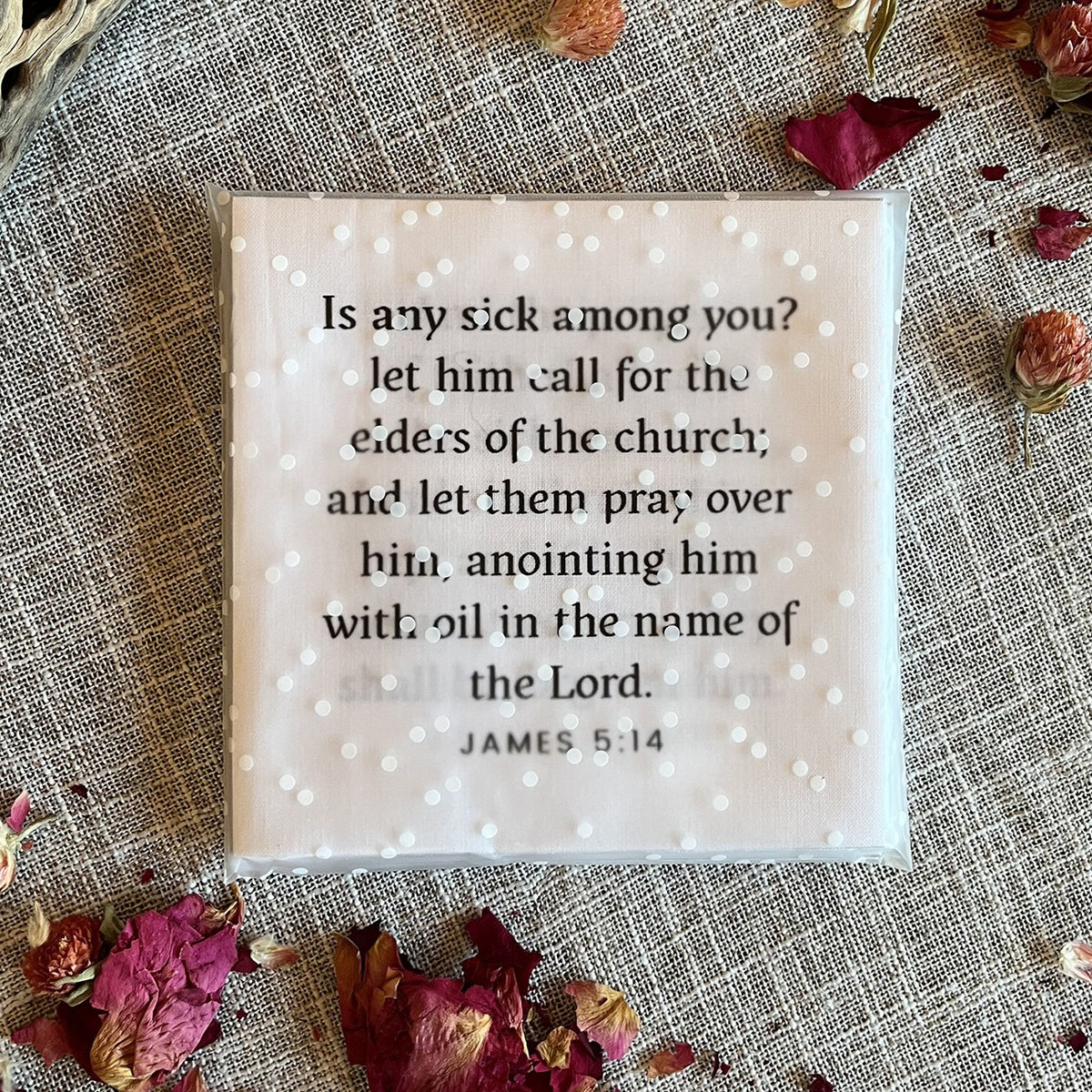 30 Precut Healing-themed Bible Verse Quilt Squares 5in
