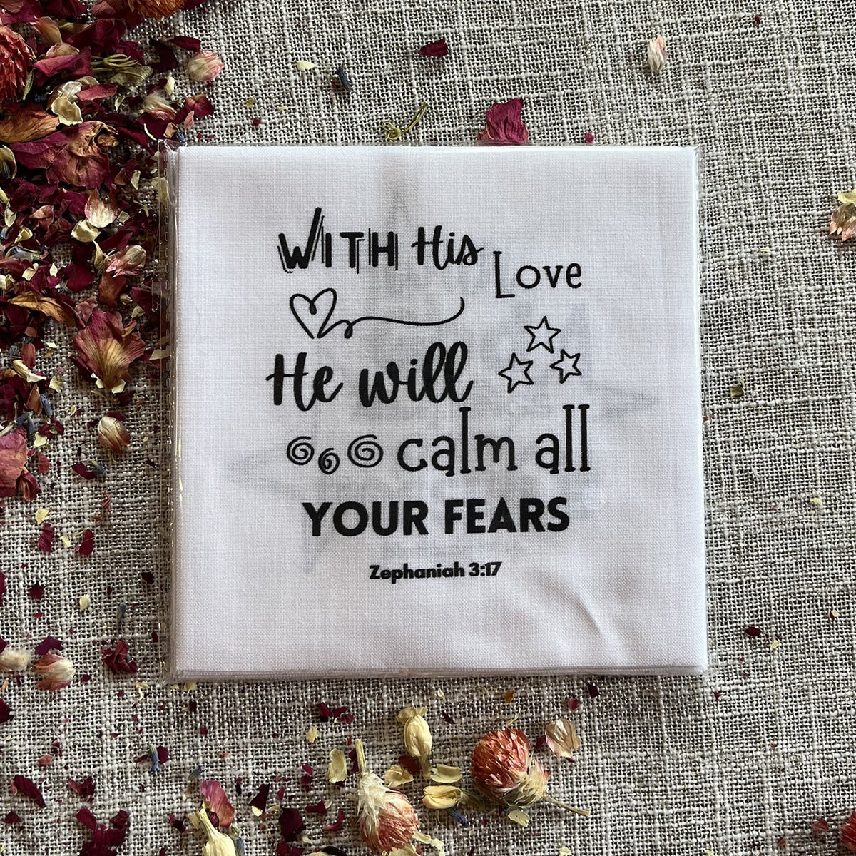 20 Precut Scripture Quilt Squares 5in