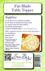 Fan Blade Table Topper