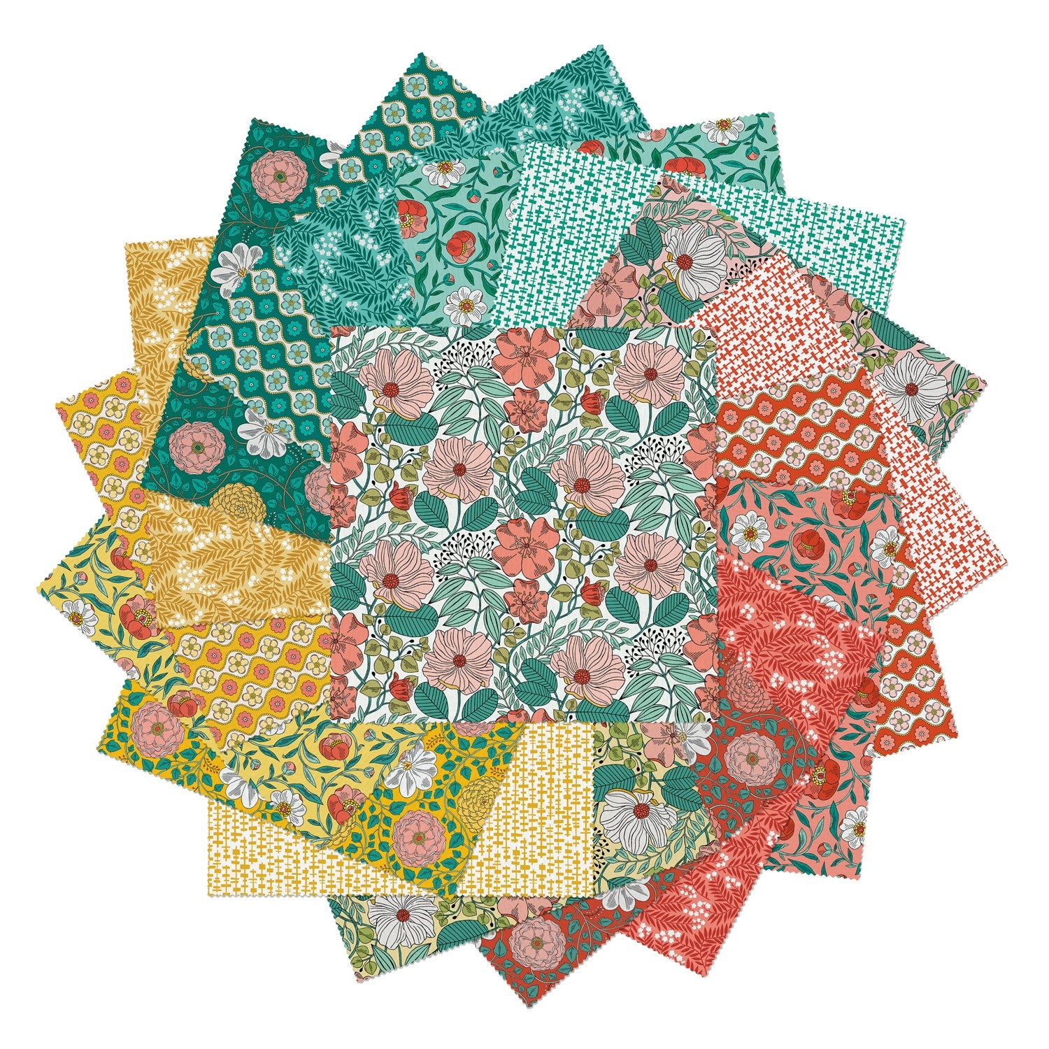 Blooming Color Harmony 10in Squares