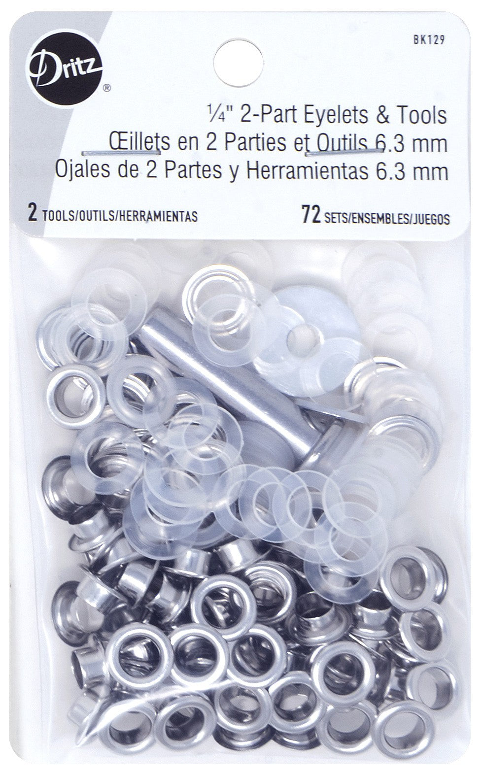 2 Part Eyelets 7/16in Nickel