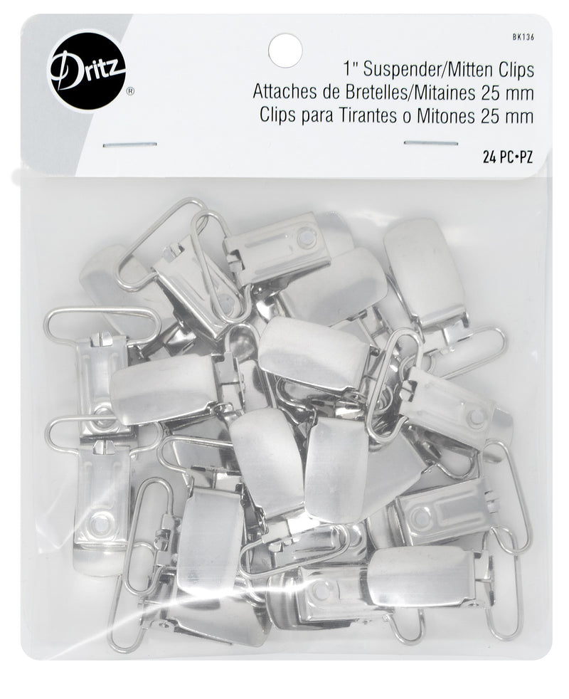 Suspender Clips Nickel