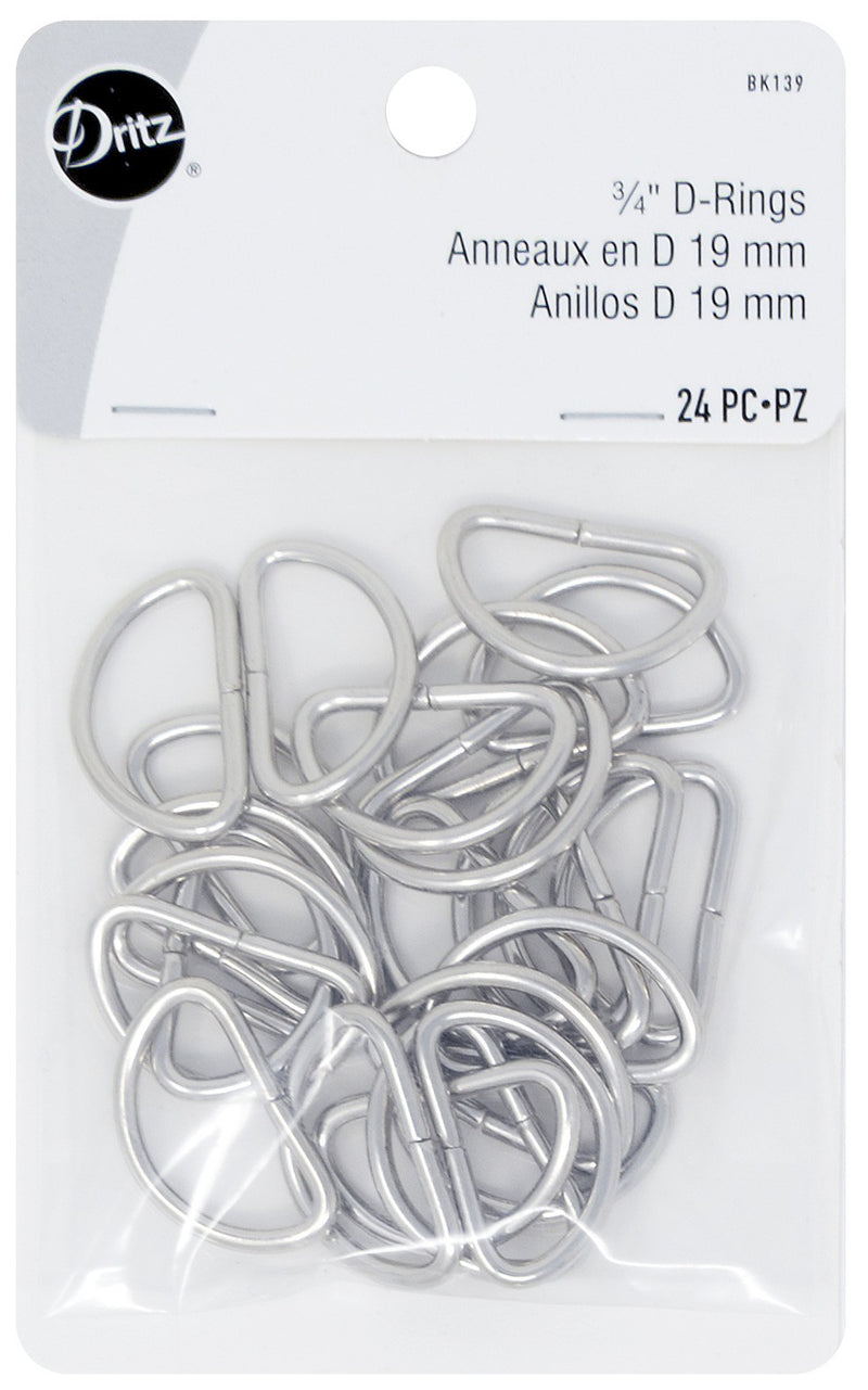 D Rings 3/4in Nickel