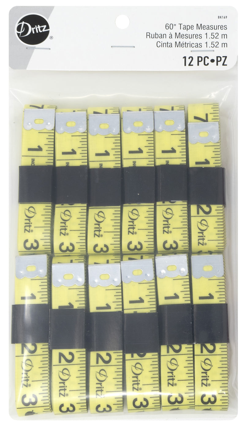 Tape Measures 5/8in x 60in Yellow