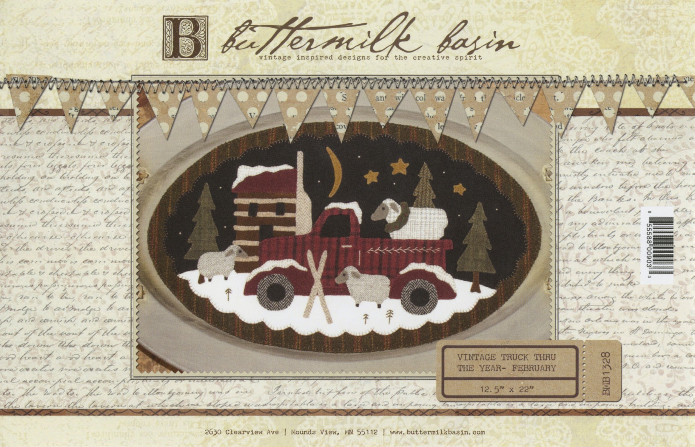 February Vintage Truck thru the Year 12-1/2in x 22in