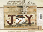 JOY Snowman Pillow