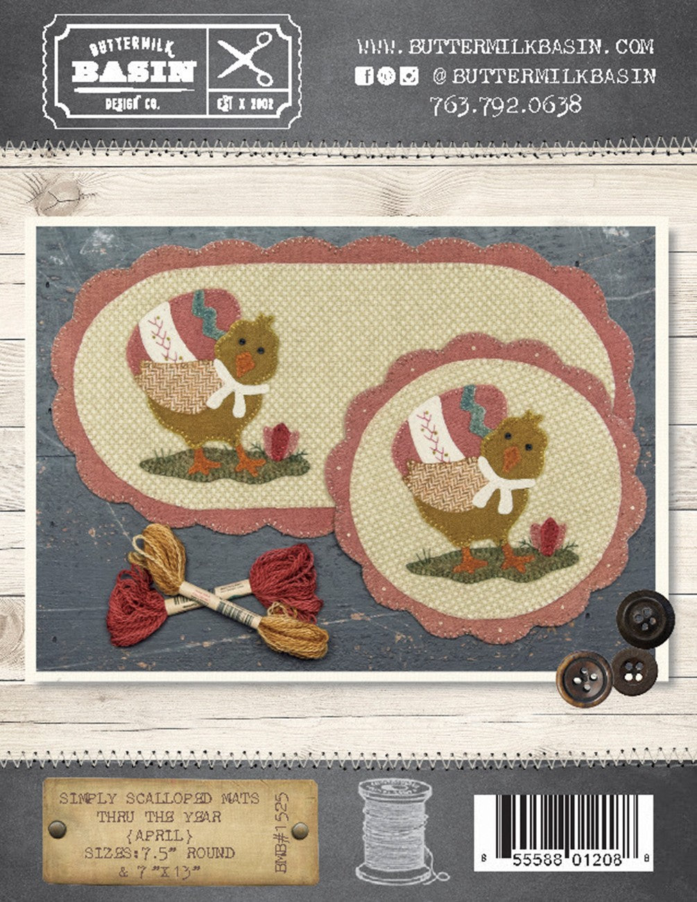 Simply Scalloped Mats Thru the Year April