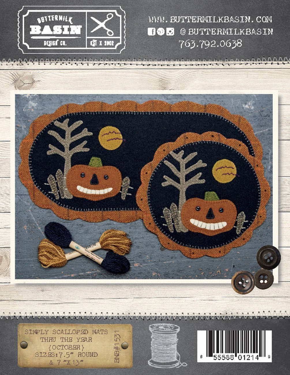 Simply Scalloped Mats Thru the Year October