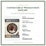 Product Specifications – Center Circle Woolen Mats January