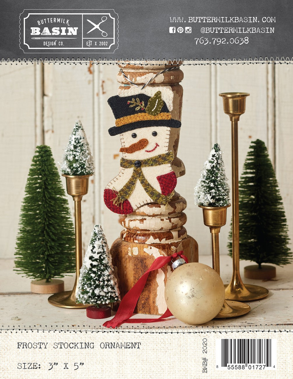 Frosty Stocking Ornament