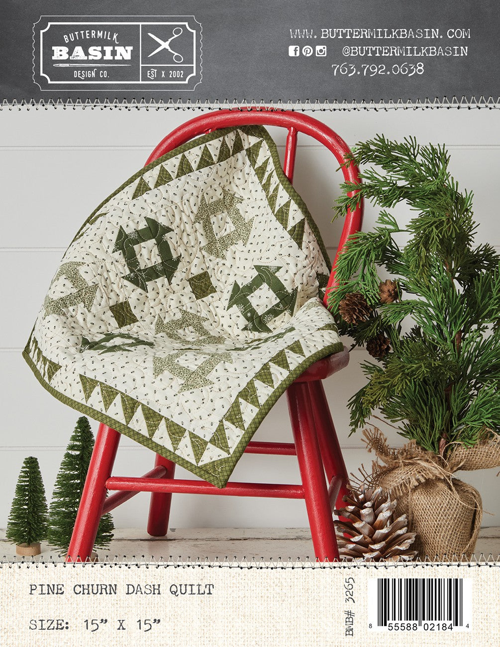 Pine Churn Dash Quilt
