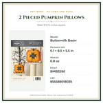 Product Specifications – 2 Pieced Pumpkin Pillows