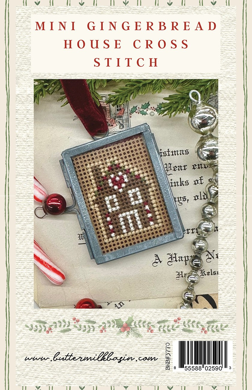 Mini Gingerbread House Cross Stitch