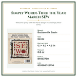 Product Specifications – Simply Words Thru the Year March SEW