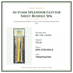 Product Specifications – Autumn Splendor Glitter Sheet Bundle 5pk