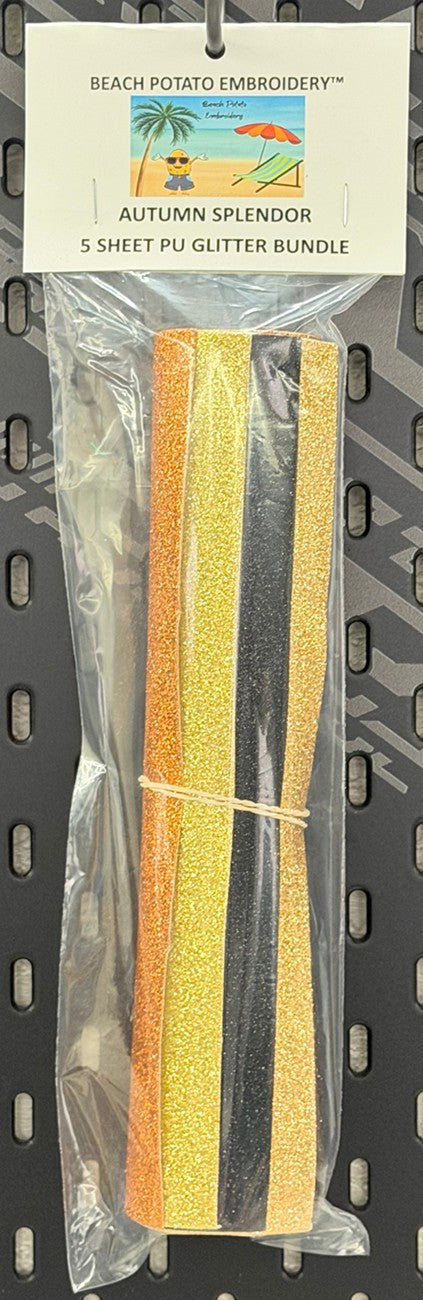 Autumn Splendor Glitter Sheet Bundle 5pk