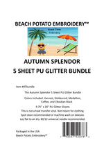 Autumn Splendor Glitter Sheet Bundle 5pk