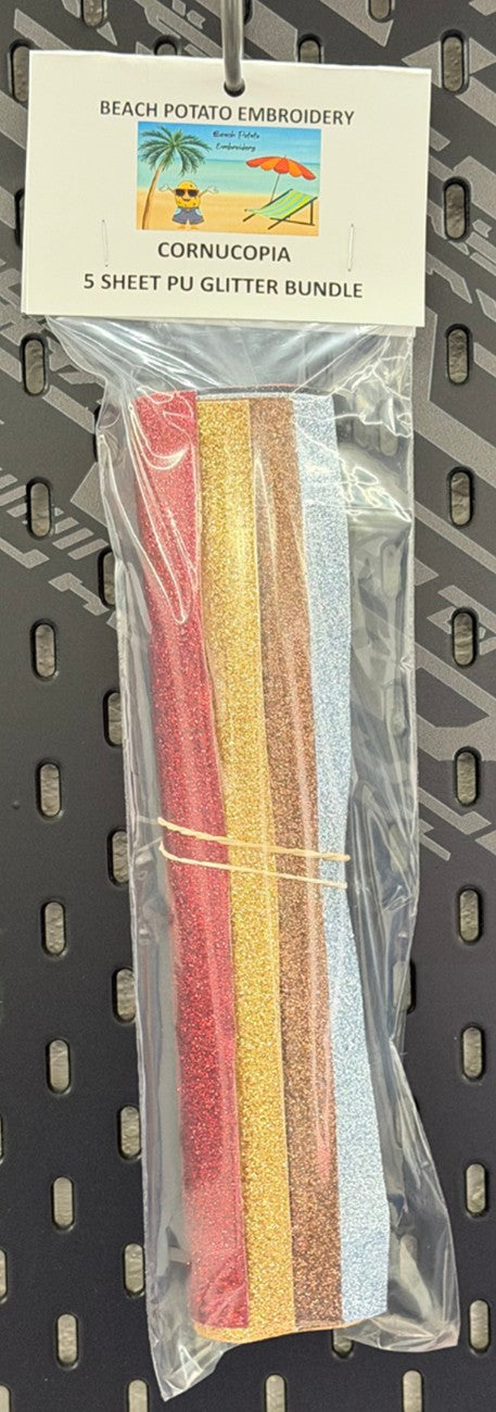 Cornucopia Glitter Sheet Bundle 5pk