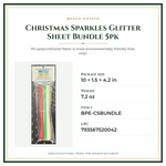 Product Specifications – Christmas Sparkles Glitter Sheet Bundle 5pk