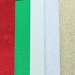 Christmas Sparkles Glitter Sheet Bundle 5pk
