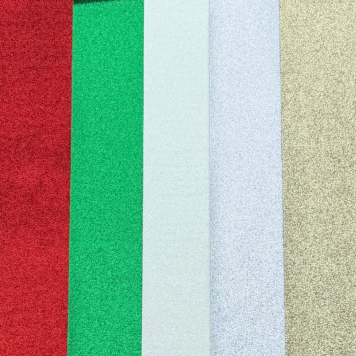 Christmas Sparkles Glitter Sheet Bundle 5pk