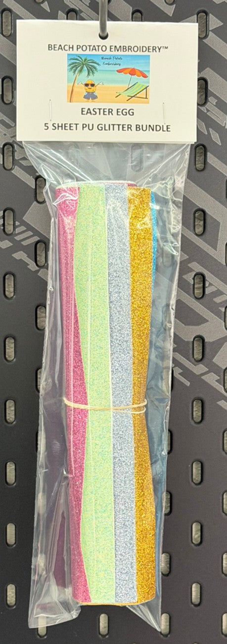 Easter Egg Glitter Sheet Bundle 5pk