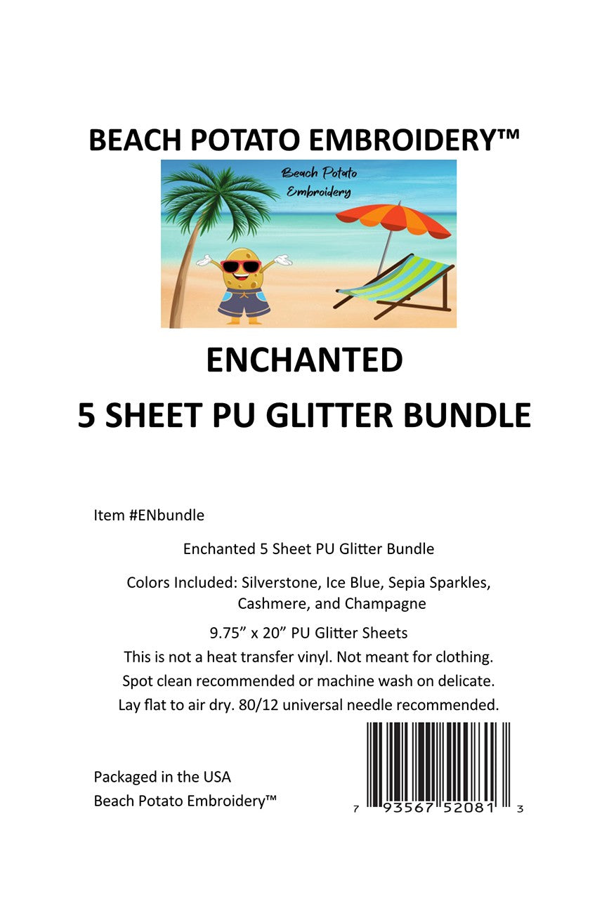 Enchanted Glitter Sheet Bundle 5pk