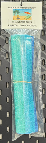 Feeling The Blues Glitter Sheet Bundle 5pk