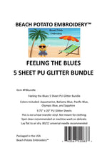 Feeling The Blues Glitter Sheet Bundle 5pk