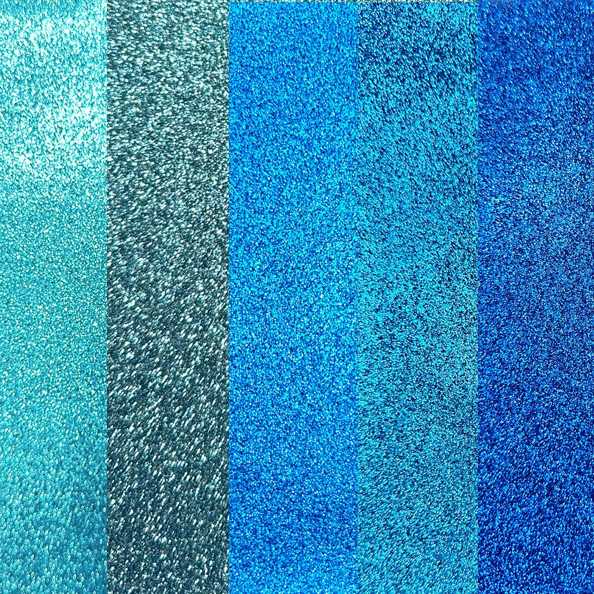 Feeling The Blues Glitter Sheet Bundle 5pk