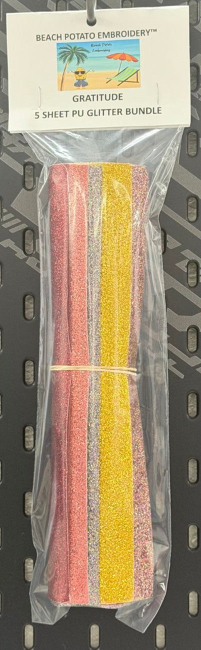 Gradtitude Glitter Sheet Bundle 5pk