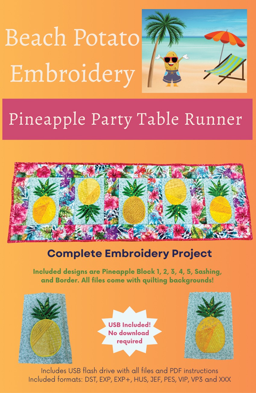 Pineapple Party Table Runner
