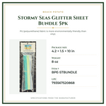 Product Specifications – Stormy Seas Glitter Sheet Bundle 5pk
