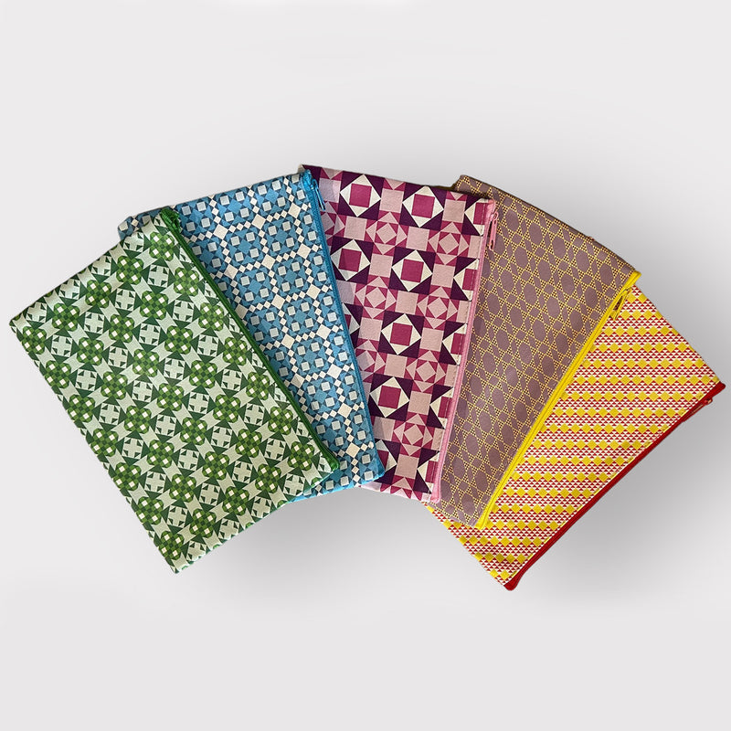Quilt Jazz Pencil Pouches Set