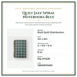 Product Specifications – Quilt Jazz Spiral Notebooks Blue