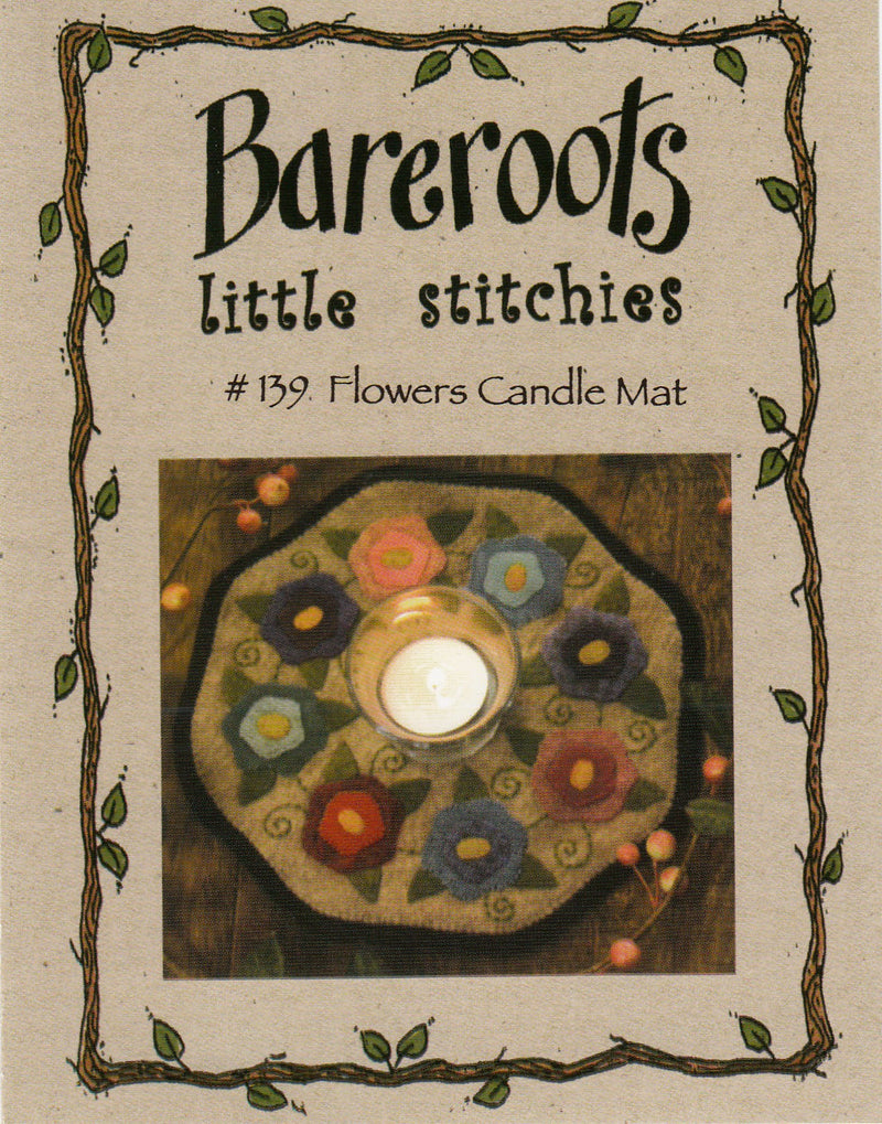 Little Stitchies - Flowers Candle Mat