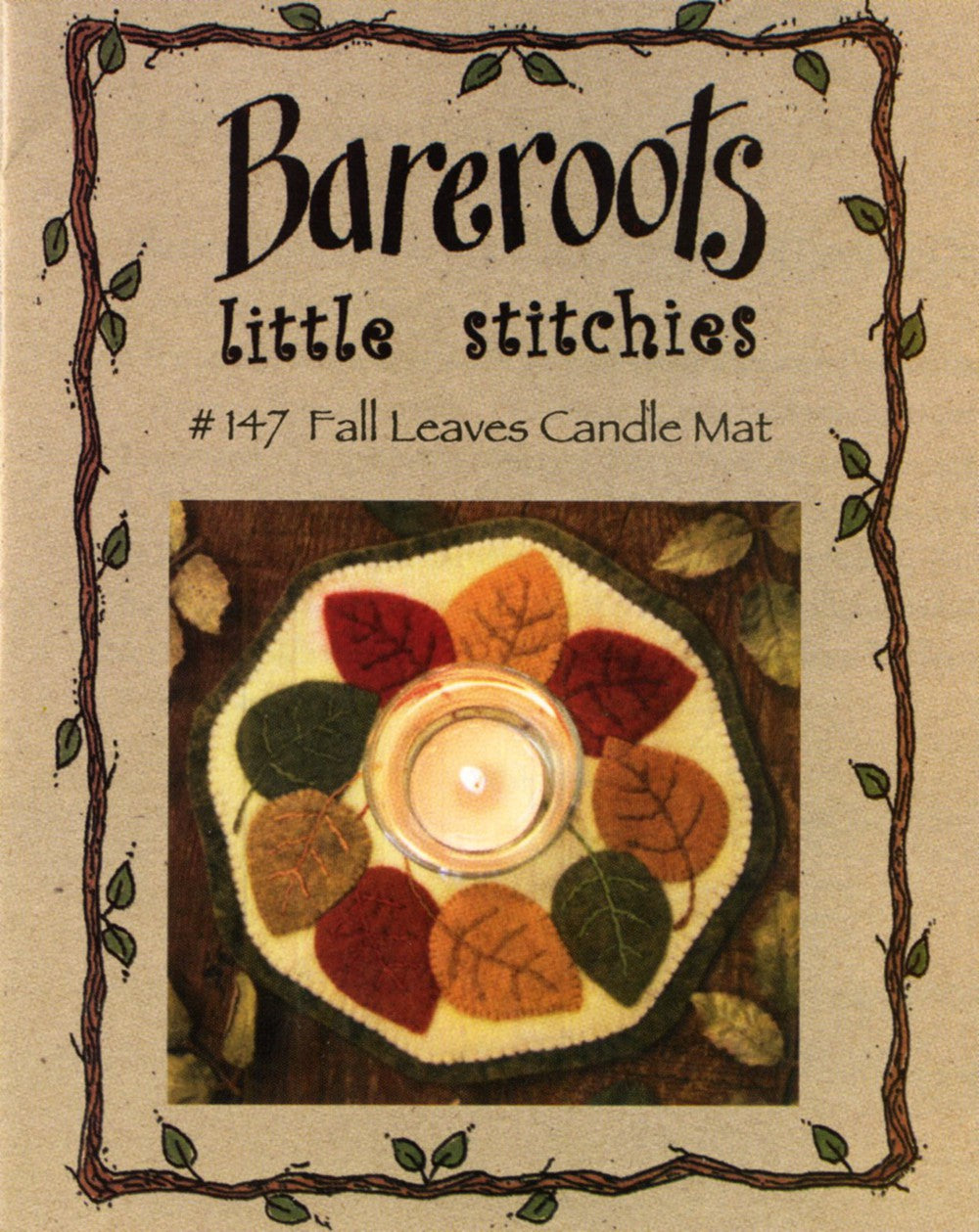 Little Stitchies - Fall Leaves Candle Mat