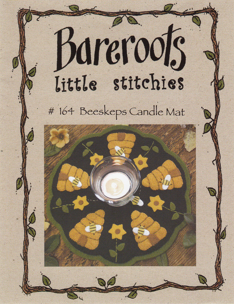 Little Stitchies - Beeskeps Candle Mat