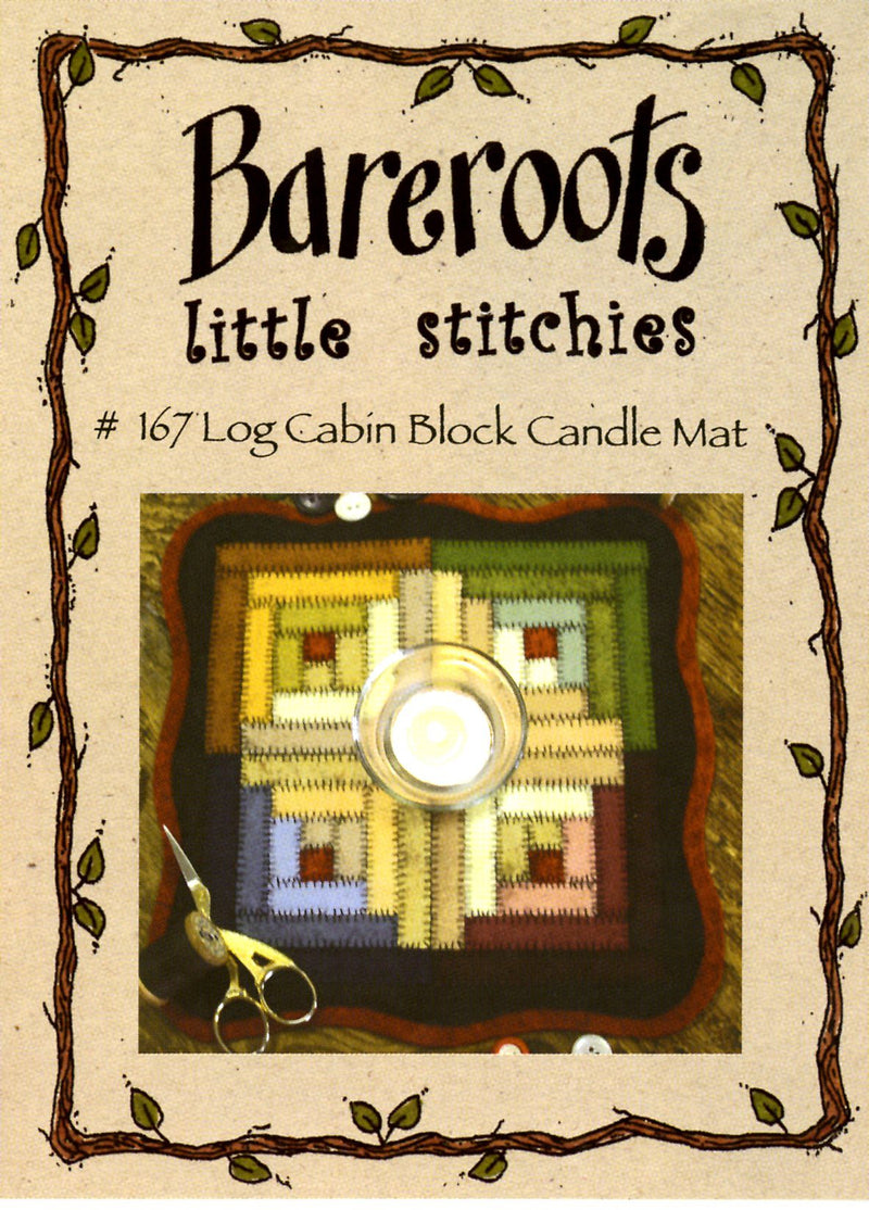 Little Stitchies - Log Cabin Block Candle Mat
