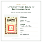 Product Specifications – Little Stitchies Block Of The Month - June