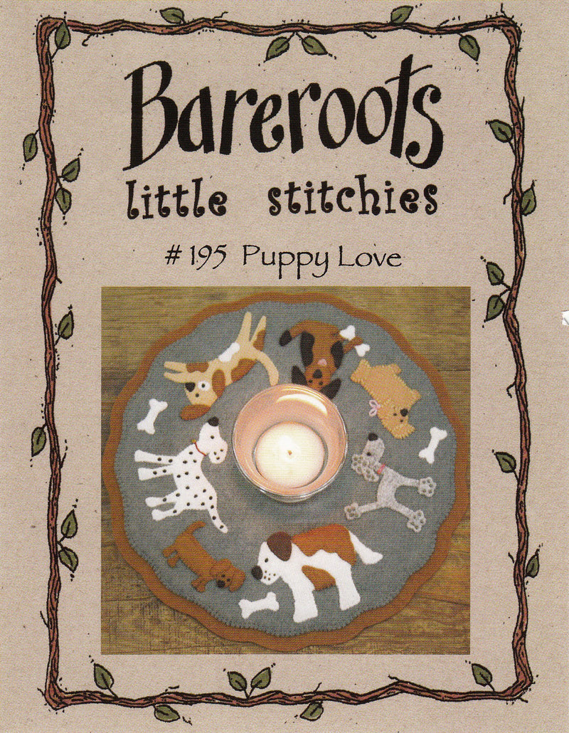 Little Stitchies - Puppy Love Candle Mat