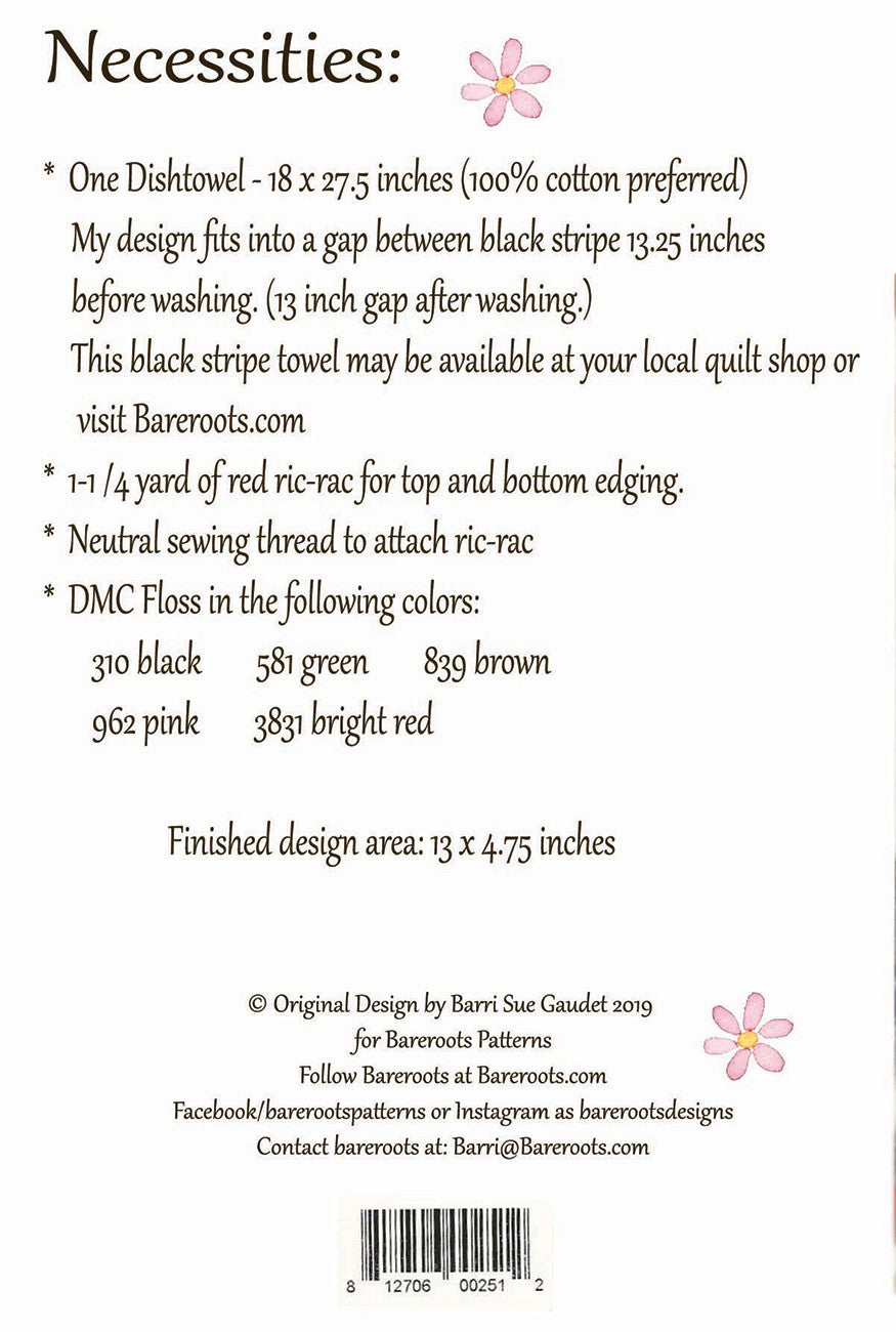 Hugs And Kisses Dishtowel Pattern
